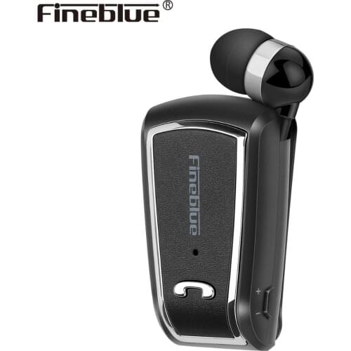 Fineblue F-V3 Wireless business Bluetooth Headset Sport Driver Auriculares Earphone Telescopic Clip on stereo earbuds with Mic