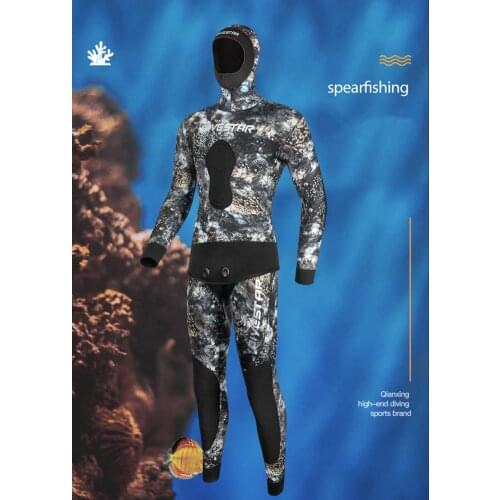 DIVESTAR Diving Suit 3MM / 5MM / 7MM Diving Snorkeling Wetsuit Mens Neoprene Underwater Hunting Fishing Hunting Surfing Wetsuit