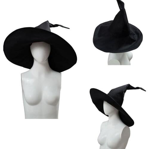 Professor Minerva McGonagall Cosplay Hat Cap Wizards spire Black Round Hat Costume Accessories Prop