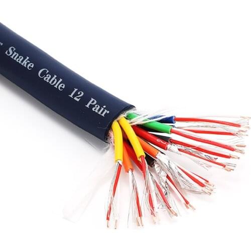 1 meter 2/4/8/12/16 multi-channel audio signal cable twelve mixer XLR male and female multi-core fever accessories