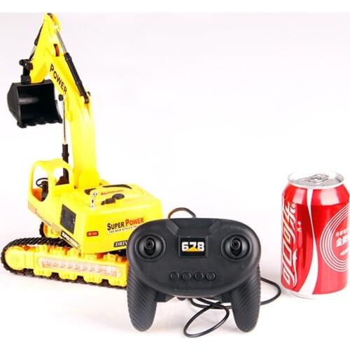 Classic Remote Control Crane 5 Channel RC Engineering Vehicle 8033E Wire Control Crawler Excavator Simulation Industrial Toys