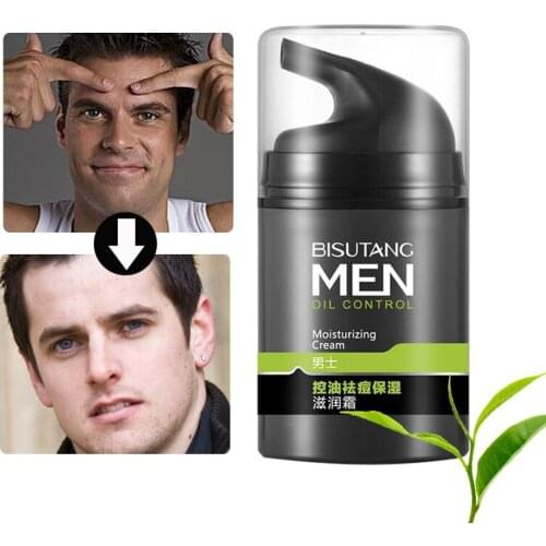 Mens Facial Cream Skin Care Transparent Hyaluronic Acid Moisturizing Oil Control Whitening Anti Wrinkle Face Cream 50g