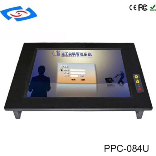 Factory Wholesale 8.4" Touch Screen Industrial Panel PC With Intel Core I5-3317U 3xUSB3.0 Optional I7-3517U All In One PC