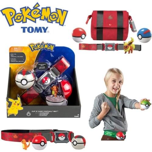 Pokemon Elf Ball Belt Pikachu Pokeball Pocket Monster Variant ModelToy Set Cosplay Action Figure Model Kids Toy Gifts