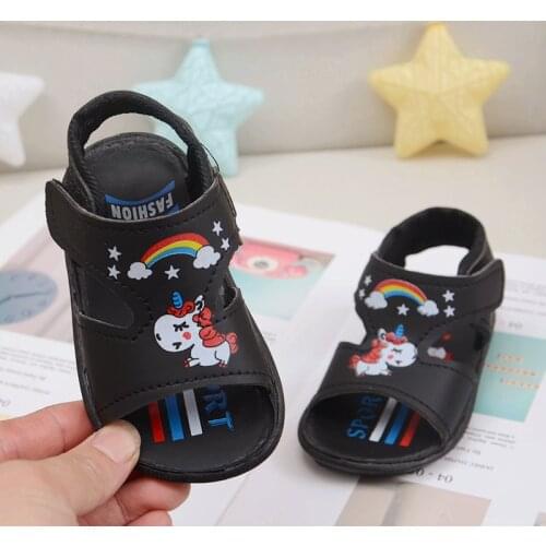 Summer baby sandals for girls boys soft bottom cloth children shoes fashion little kids beach sandals toddler shoes