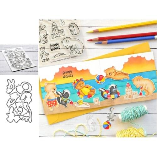 Happy Holiday Metal Cutting Dies for Scrapbooking Handmade Tools Mold Cut Stencil New DIY Card Make Mould Model Craft Decoration