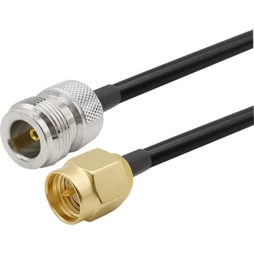 SMA Male to N Female Bulkhead Low Loss LMR200 Cable SMA-N Cable for Wireless Mini PCI Express PCIE Network Card USB WiFi Adapter