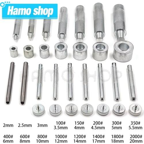 1 Set 3.5-25mm Eyelets Tool Handmade Metal Eyelets Mold Tool Grommet installation Carbon Steel DIY High Quality Accessories