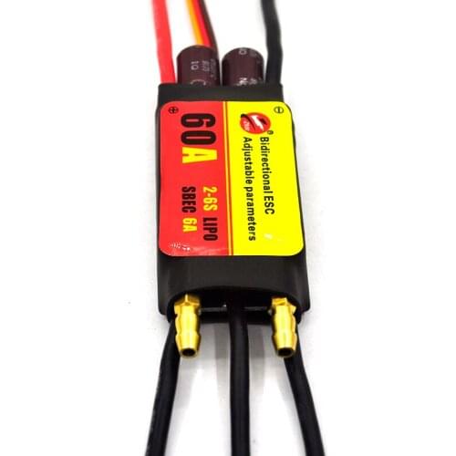 40A 60A 80A 100A Water Cooling RC ESC Bidirectional Adjustable ESC For Fpv Plane RC Car RC Boat Underwater Thruster