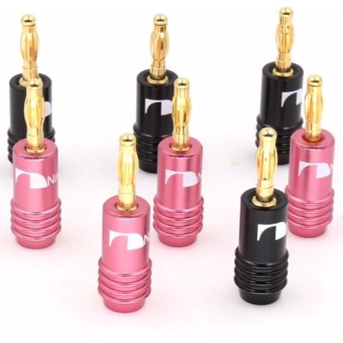 8Pcs High Quality 4mm Nakamichi Speaker Banana Plug for Hifi Video Speaker 4mm Banana Audio Connector