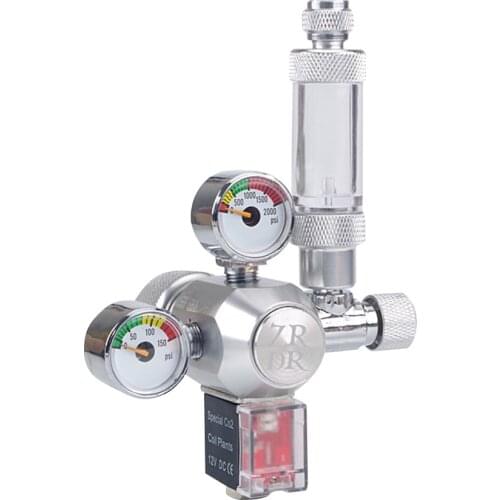 Aquarium CO2 Regulator CO2 Pressure Regulator Fish Tank Accessories CO2 Control System for Cylinder CGA320 Interface