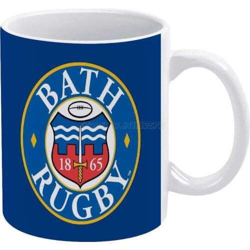 Bath Rugby White Mug 11 Oz Funny Ceramic Coffee/Tea/Cocoa Mug Unique Gift Bath Rugby Logo Bath Logo Rugby Sports 214 9 S Acting