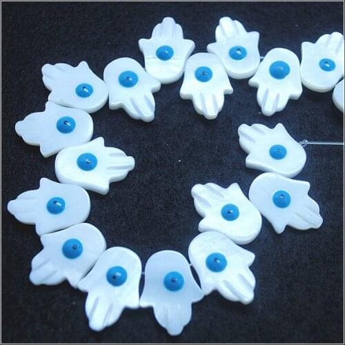 17pcs natural shell beads finger shape with draw eye beads loose beads 14x18mm diy beads accessories top fashion findings