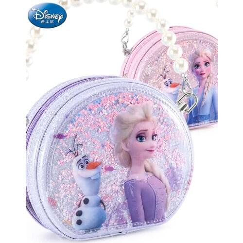 Disney Frozen Shoulder Bag for Girls Elsa Anna Pu leather causal messenger bag Lady handbag for girl 2-6 years girl gifts