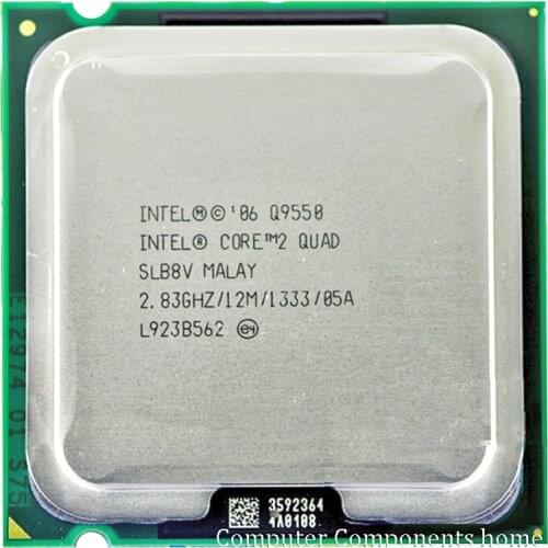 INTEL Q9550 INTEL core 2 quad Q9550 Socket LGA 775 CPU Processor (2.83Ghz/ 12M /1333GHz) Desktop CPU free shipping