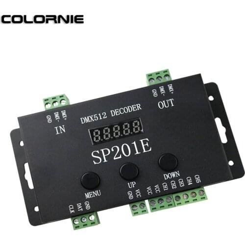 DMX Decoder DMX SPI Signal Convertor PWM LED Decorder Controller For TM1804/TM1809/WS2811/UCS1903 Led Strip Light