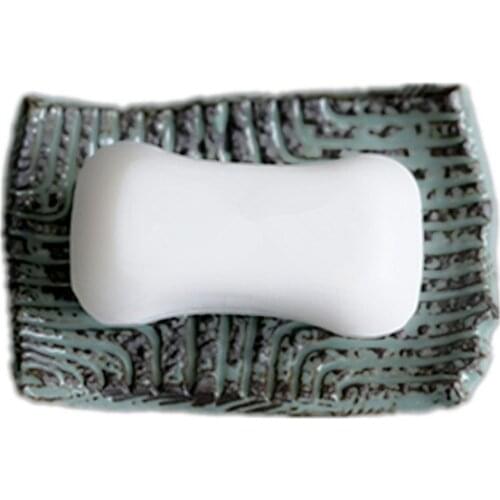 Stone Pattern Concrete Soap Tray Mold Handmade Silicone Flower Pot Holder Molds