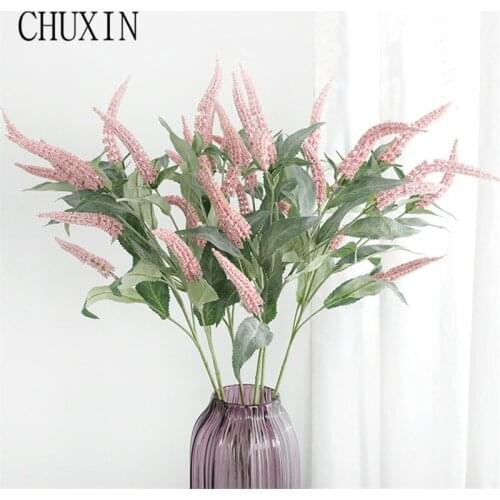 7 head artificial flowers lavender wedding road decoration fake flowers Rat tail grass home living room decoration ornaments