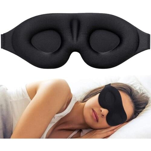 Eye mask for Sleeping 3D Contoured Cup Blindfold Concave Molded Night Sleep Mask Block Out Light with women men