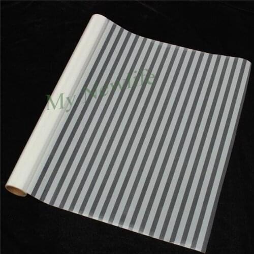 White blinds window film Frosted Opaque Glass Stickers Bathroom Sliding Door stripe Privacy Self-adhesive home Decorative films