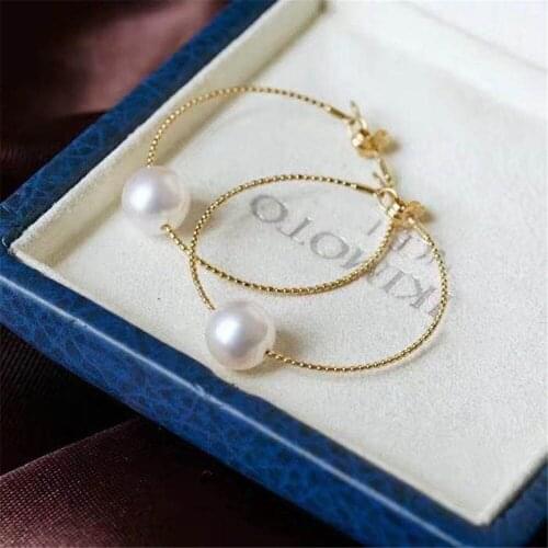 Real Solid 925 Sterling Silver Pearl Stud Earrings Accessories Findings DIY Jewelry Ear Hook Blank Empty Support