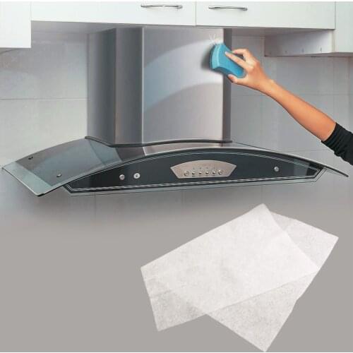 Clean Cooking Nonwoven Range Hood Grease Filter Kitchen Supplies Pollution Filter Mesh Range Hood Filter Paper Oil Filter Paper