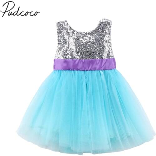 2018 Brand New Toddler Infant Child Sequins Princess Kids Baby Girl Sequin Dress Solid Party Dress Casual Sundress Costume 6M-5T