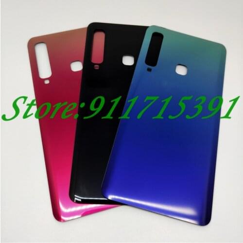 New For Samsung Galaxy A9 2018 A920 Back Battery Glass Cover Rear Door Housing Case Replacement For Samsung A9S Battery Cover