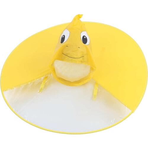 Children Raincoat Foldable Waterproof Raincoat Portable Reusable Hooded Waterproof Umbrella Hat Rainwear Poncho
