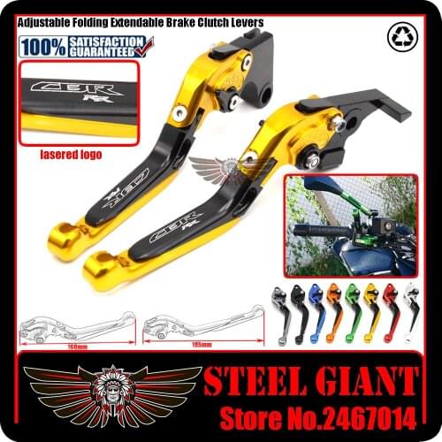 Fits For HONDA CB599/CB600 Hornet, CBR600 F2/F3/F4/F4i Motorcycle Adjustable Folding Extendable Brake Clutch Levers logo CBR RR