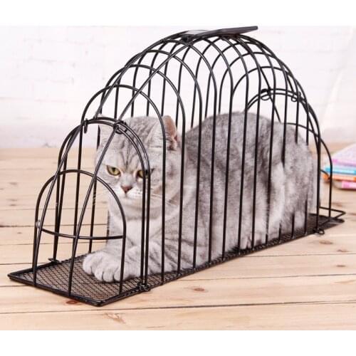 Top Qulity Metal Portable Carry Cat bath pet cage cats fur dryer wash machine needle scratch proof bite Pet Supplies Accessories
