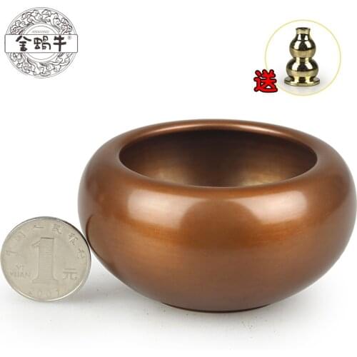 Fine aromatherapy furnace 4# incense Sterling copper brass incense burner censer playing small ornaments gifts