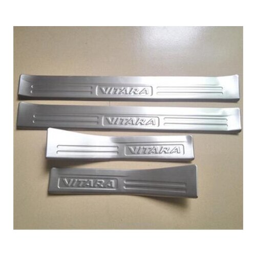 Lengthen Scuff Plate/Door Sill Door Sill Protector Threshold Scuff Plate for 2015-2019 Suzuki Vitara Pedals Covers Trims