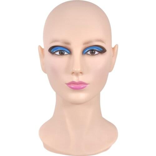 Female Wigs Toupee Mannequin Head PVC Manikin Head Wig Hat Jewelry Glasses Headset Display Model 20