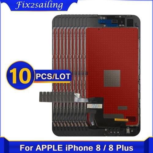 10 pcs AAAA Grade For iPhone 8 8Plus LCD With 3D Force Touch Screen Digitizer Assembly For iPhone 8 8 Plus Display No Dead Pixel