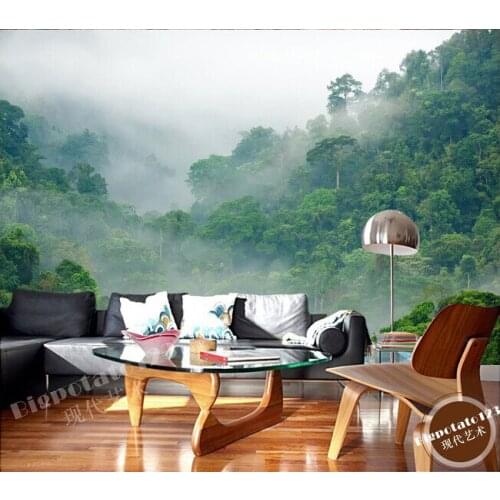 Custom 3D murals,tropical rain forest forest landscape photography , living room sofa TV bedroom background wallpaper