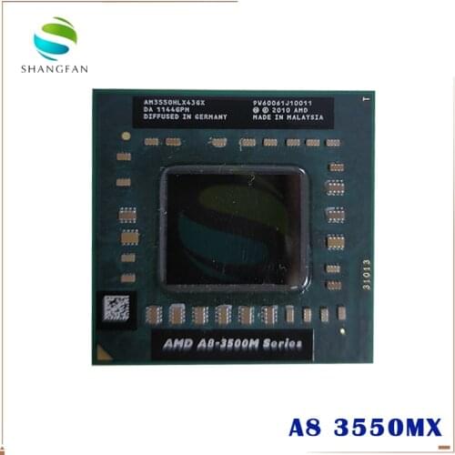 AMD A8 3500M Series Notebooks A8-3550MX AM3550HLX43GX A8 3550MX Quad Core/2.0G/4M Socket FS1 722-pin Laptop CPU Processor