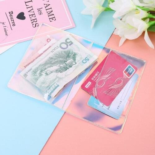 Travel Holographic Passport Holder ID Card Case Cover Credit Organizer Protector LX9F