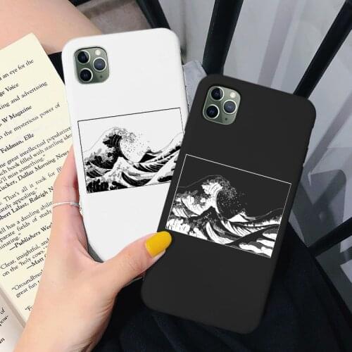 Japan Sea Wave Ocean The Great Wave off Kanagawa Phone Case For iphone 12 11 Pro Max 6S 7 8 plus SE2020 X XS MAX XR Cover Coque