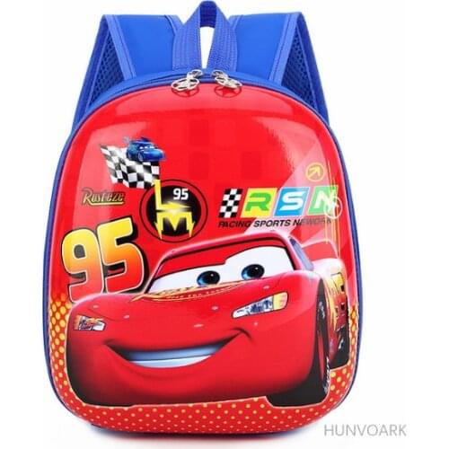 Disney Childrens Cartoon frozen Elsa Anna Backpack For Girls Spiderman car boys pattern bag Kindergarten Schoolbag Cute