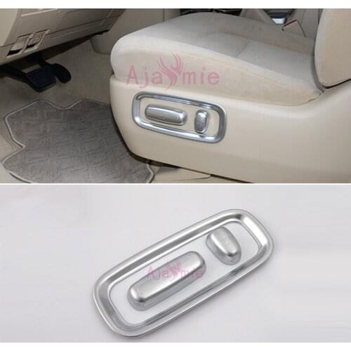 For Toyota Land Cruiser 200 2010-2017 Interior Seat Adjust Button Cover Trims Chrome Car Styling Accessory