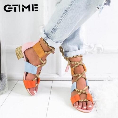 Summer Wedge Espadrilles Women Sandals 5CM Heel Pointed Fish Mouth Sandals Woman Hemp Lace Up Women Platform Sandals#SJPAE-112