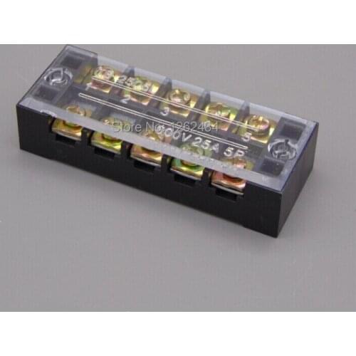 Terminal blocks TB-2505 (25A 5P) Patch panel Wiring row junction box