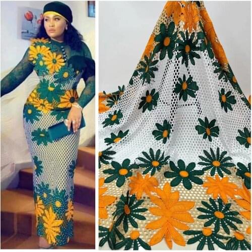 Beautiful SYJ-6988812 Lace Fabric Lace in Switzerland African Lace Fabric Cotton Lace Fabric for Dress