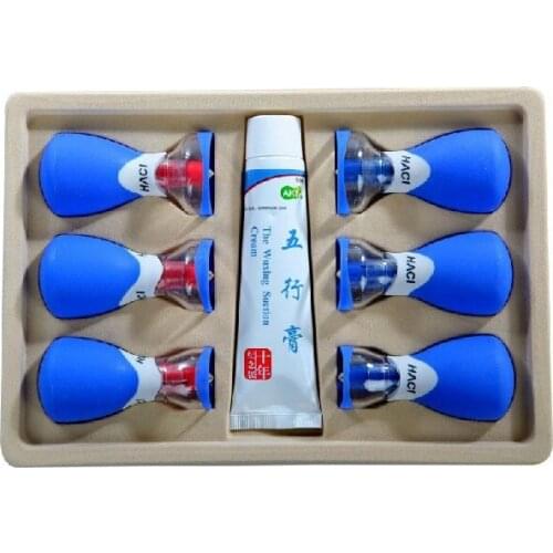 FREE SHIPPING New Magnetic Acupressure Suction Cup Set Kit for Body Suction & Health Massage, 6pcs per Package