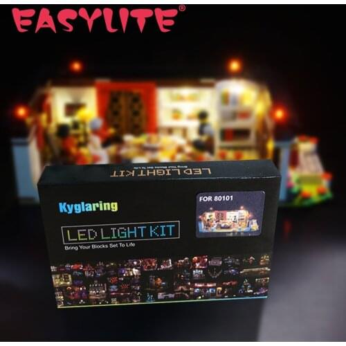 LED Light Set For 80101 Chinese New Years Eve Dinner DIY Toys Blocks Bricks Only Lighting Kit Not Include Model