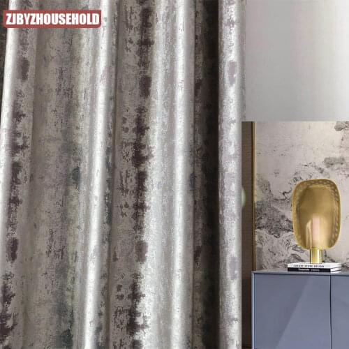 The New Lightweight High-end Luxury Villa Living Room Curtains Modern Minimalist Bedroom Floor Curtains