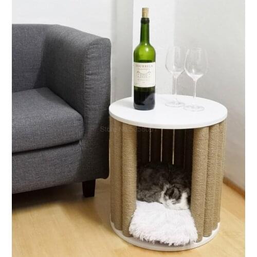 New pet cat climbing frame cat furniture grab board grab column side table coffee table cat litter bench bedside table