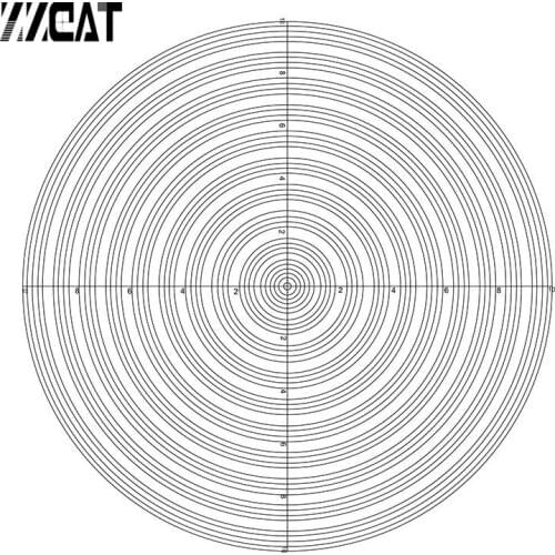 921 Concentric Circle Micrometer Optical Lab Slides Calibration Reticle for Optical Laboratory Microscope Part