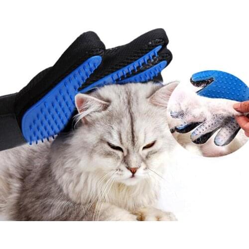 Glove For Cats Cat Grooming Silicone Pet Dog brush Glove De shedding Gentle Efficient Pet Grooming Glove Dog Bath Cat cleaning